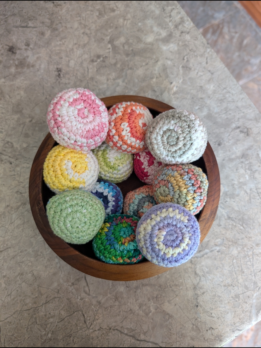 Handmade Crochet Hacky Sacks -
